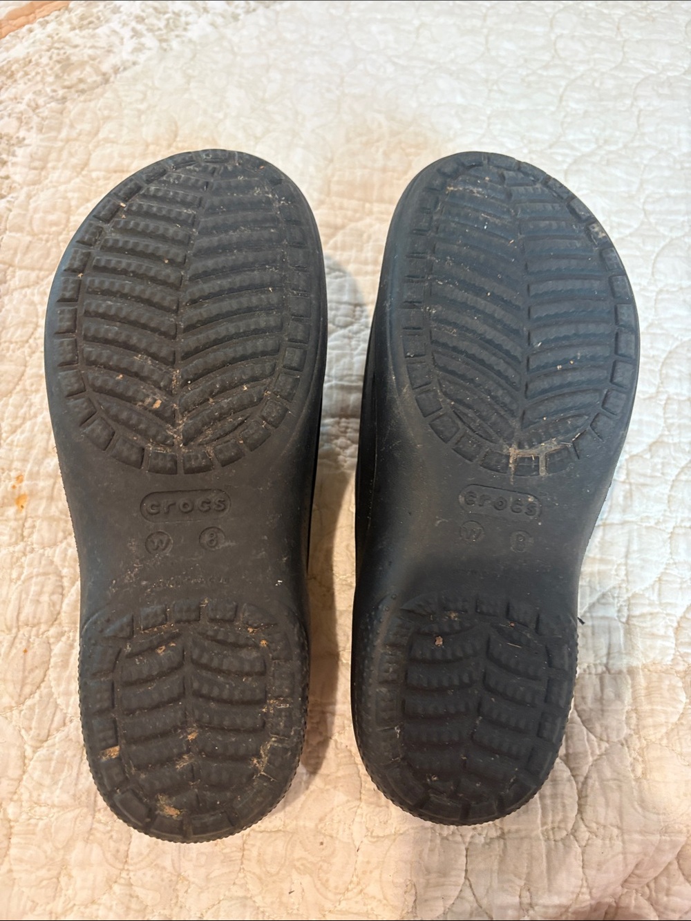 CROCS Black Faux-Fur Lined Slip-On Clog - Picture 4 of 4